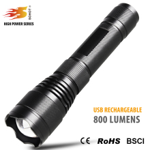 Hot Sale Most Powerful Aluminum Tactical XML2 U2 rechageable 10watt led flashlight
