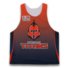 Custom design team reversible jerseys lacrosse tops