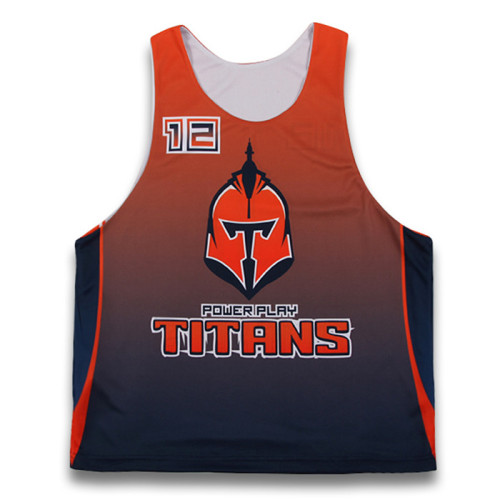 Aangepaste ontwerp team omkeerbare truien lacrosse tops