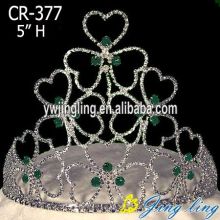 Venta al por mayor Custom Rhinestone Heart Valentine&#39;s Day Crown