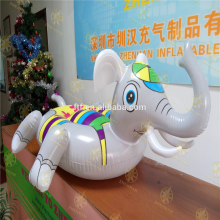 most popular lovely white elephant inflatable floating row for kids