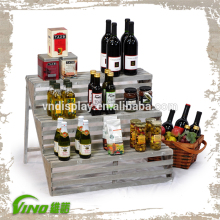 Rustic wooden wine Display , shabby chic furniture , reclaimed rustic teak furniture