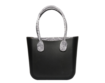 Women classic black EVA custom tote handbags