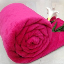 Blanket wholesale cheap price ultra soft microfiber cozy pure color flannel fleece  throw blanket