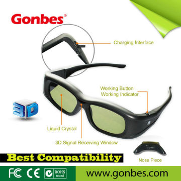 Bluetooth Universal Active Shutter 3D Glasses