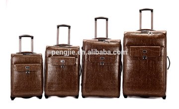 Inside trolley pu leather cheaper trolley luggage