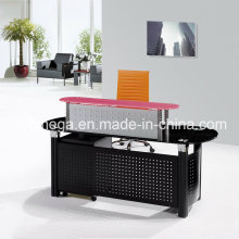 Black Glass Reception Desk (FOH-YTJ-8006)