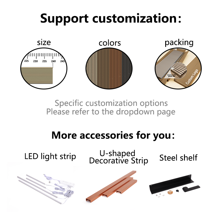 painel acústico ripado slatted acoustic panel