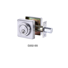Stainless Steel square-shaped Deadbolt Locks