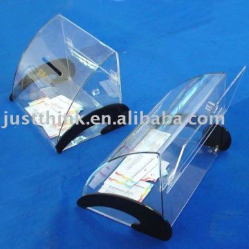 acrylic business name card collection box