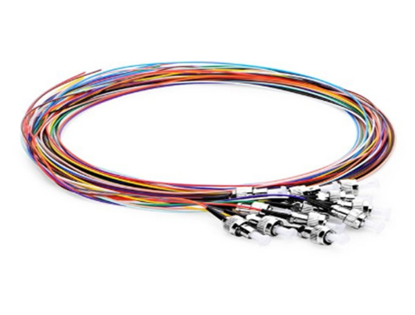 Pigtails de cabo de fibra com código de cores ST