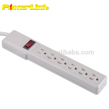 S10166 6-Outlet Home/Office Surge Protector Power Strip with 2.5 feet Cord & Straight Plug