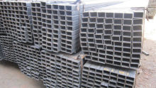 Rectangle Q19 Construction Black Steel Pipe , Q235 Galvanized Scaffolding Pipe