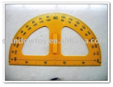 Semicircular protractor / Wood protractor / Teaching protractor / Compass / Math set