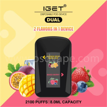 IGet tout nouveau produit Iget Dual Disposable Vape