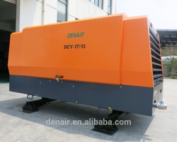 Diesel engine stationary air compressor