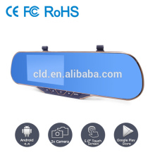 Slim Blue Glass Rearview Mirror Car Accident Recorder dvr