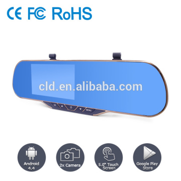 Slim Blue Glass Rearview Mirror Car Accident Recorder dvr