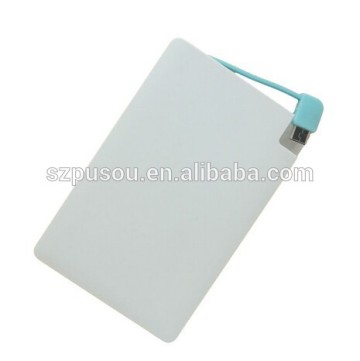 Alibaba express, 2600mah credit card power bank for smartphone