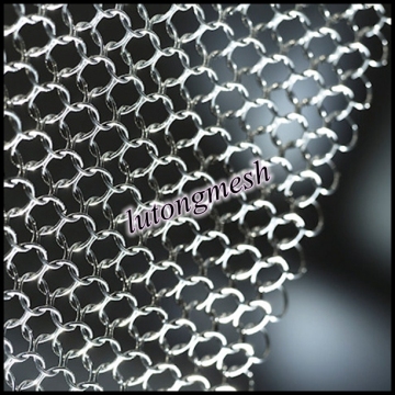 New design decorative metal ring mesh, metal chianmail mesh for interior decoration