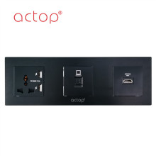 Electrical double 5 pin socket