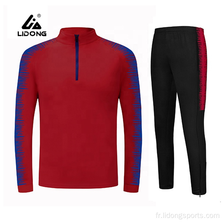 Design personnalisé Men Sports Winter Warm Soccer Tracksuit