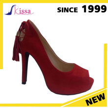 Wholesale Shoes Suede PU Party Wear High Heels Platform Women Shoes Ladies Heel