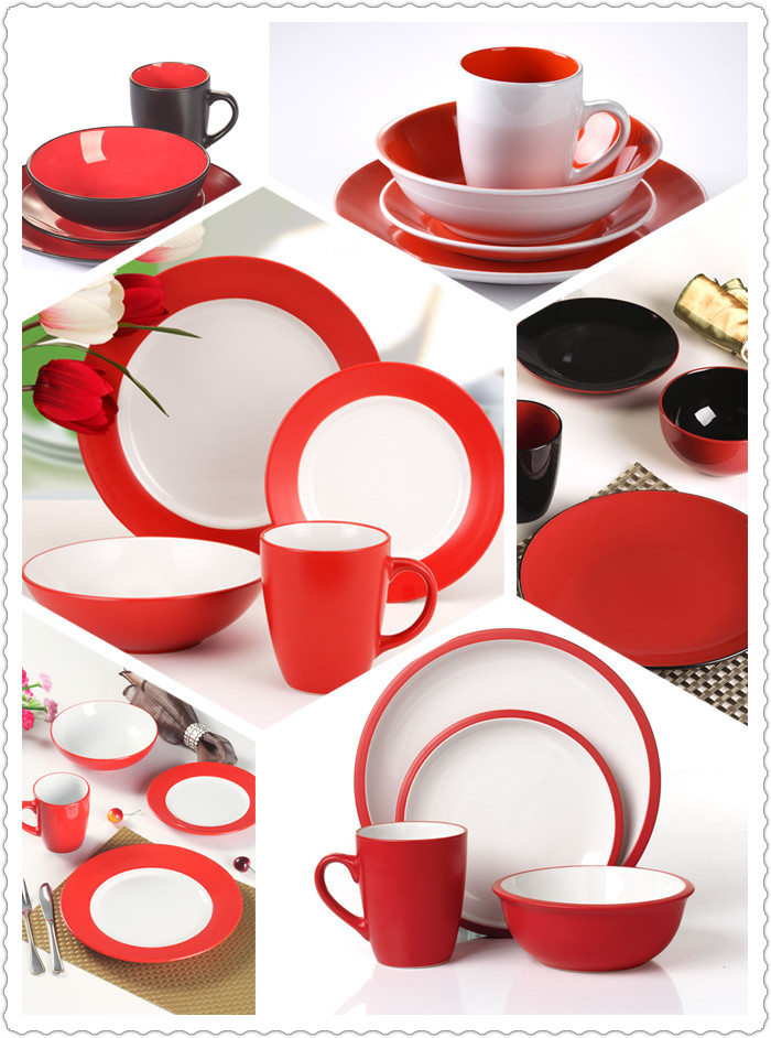 Red Dinner Set