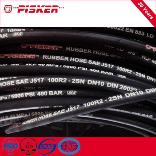 Wire Braided Pressure Flexible Hydraulic Rubber Hoses