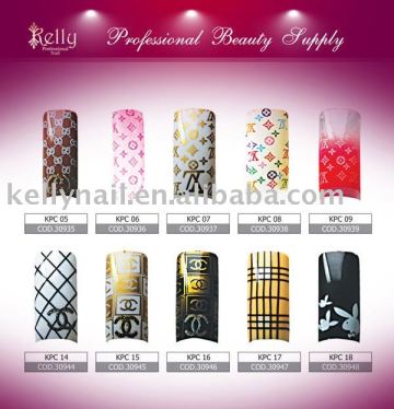 Designed Nail Tips Classic French