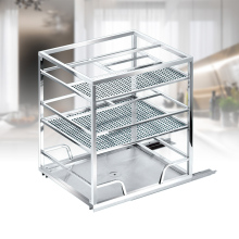 Kitchen Hardware: Pull-Out Wire Basket Cabinet Organizer