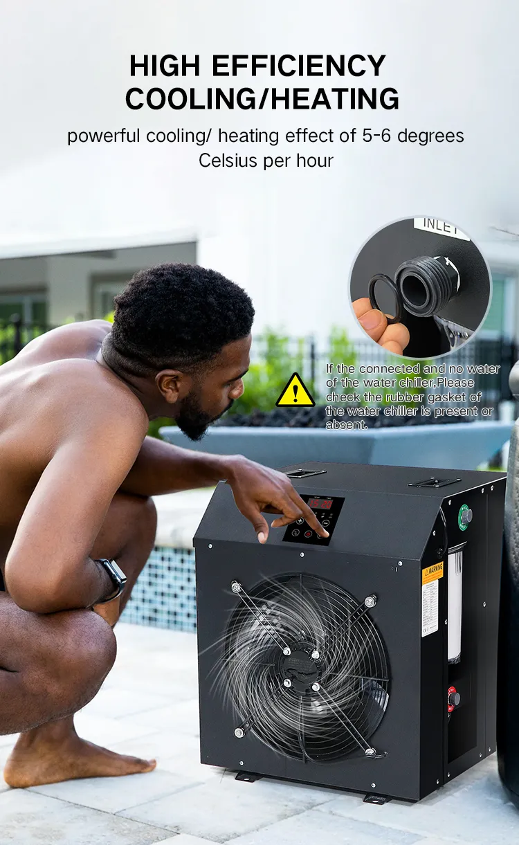 OEM Logo Cold Plunge Water Chiller Ice Bath Cooling System Chiller for Sport Recovery