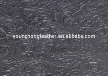 Cow grain leather phoenix embossed