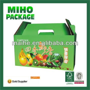 custom flap fruit strong packing box/tomato fruit strong packing box/cherries fruit strong packing box