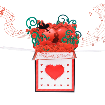 3D Pop Up Anniversary Surprise Box Card