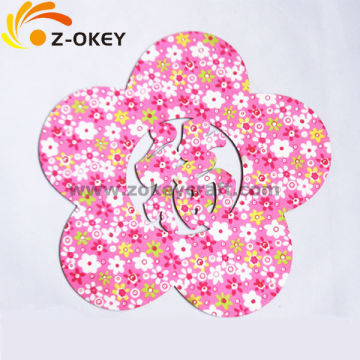 2015 new Flower shape Wood Mat