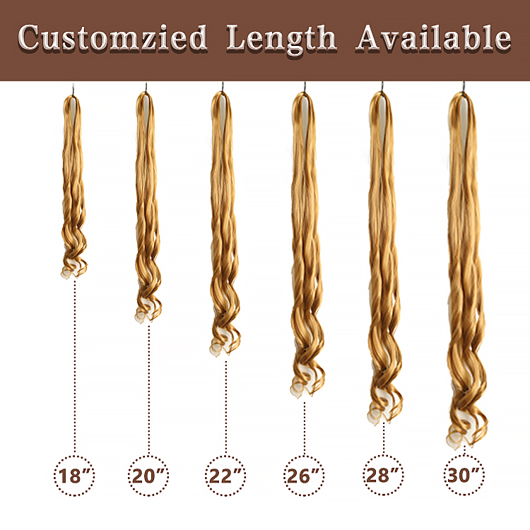 Julianna 75G Hot Quality Best Kanekalon Wholesalers Cheap Price  24Inch Synthetic Spiral Curly Yaki Loowe Wave Braiding Hair