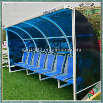 High Grade Steel Soccer Coach Bench Equipment Football Team Shelter