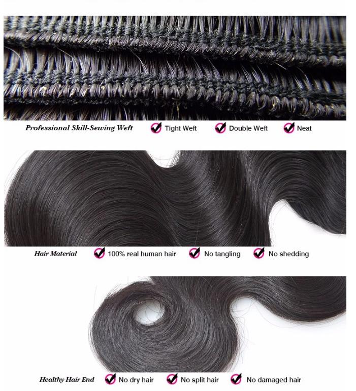 Grade 10A Virgin Hair Extension Weaving Cheap Wholesale Hair Bundles