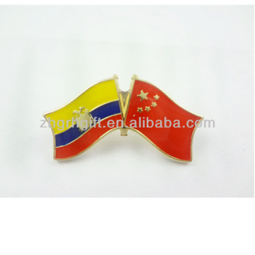 custom fill paint epoxy flag pin badges metal lapel pins china national flag pin badg