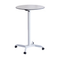 Gas Lift Height Adjustable Table Base With Wheels