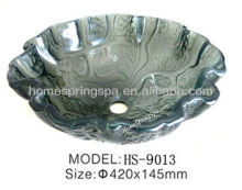 2013 new Hotmelting bathroom glass sink art sanitary ware china