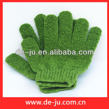 Green Exfoliating Mitt Bath Massage Mitten Gloves