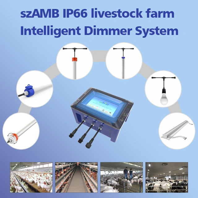 AC100-240V Szamb IP66 Waterproof Livestock Farm Intelligent Dimmer Light System
