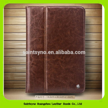 16102 Fashion vintage leather tablet case eco-friendly real leather waterproof case for ipad