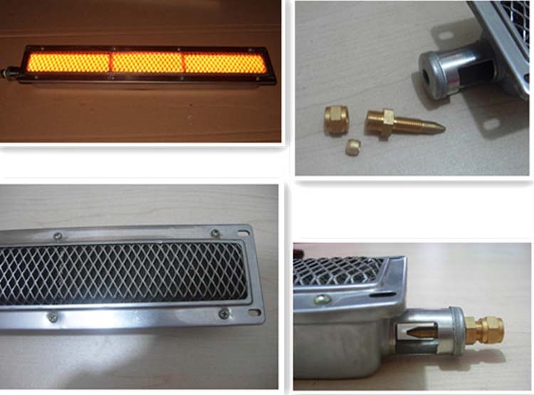BBQ parts HD400 smokeless infrared gas ceramic rotisserie burner