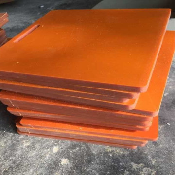 Equipment Component Hard Black/Orange Bakelite Plate