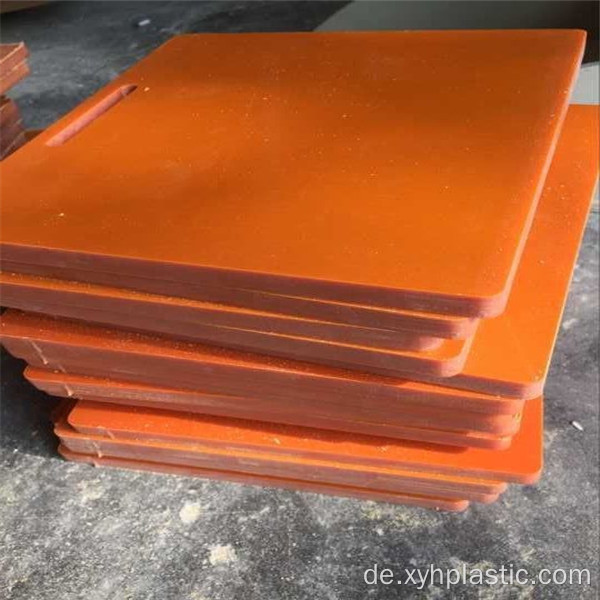 Ausrüstungskomponente Harte Bakelitplatte Schwarz/Orange