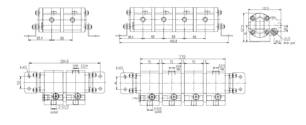 2FDF** Dimensions