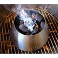 Kôš z nehrdzavejúcej ocele Držiaky drevených uhlíkov BBQ Príslušenstvo